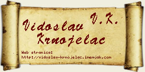 Vidoslav Krnojelac vizit kartica